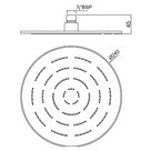 Верхний душ Maze 240 круглый, хром