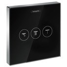 SHOWERSELECT модуль с тремя запорными клапанами, стеклянный, черный/хром