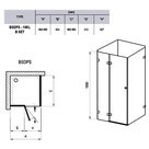 Душевая штора BSDPS-100/100 L Transparent